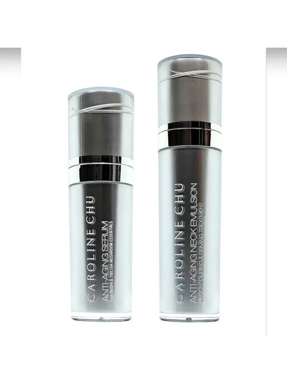 CAROLINE CHU ANTI-AGING SERUM & EMULSION SET RENEWS, REJUVENATES, MOISTURIZES